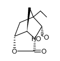 γ-Lacton der 5-Hydroxy-1-aethyl-bicyclo-<2,2,1>-heptan-dicarbonsaeure-(2,3) Structure