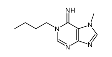 1-butyl-7-methyl-1,7-dihydro-purin-6-ylideneamine结构式