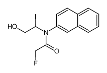 2-Fluoro-N-(2-hydroxy-1-methyl-ethyl)-N-naphthalen-2-yl-acetamide结构式