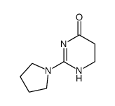 2-(1-Pyrrolidinyl)-5,6-dihydro-4(1H)-pyrimidinon结构式