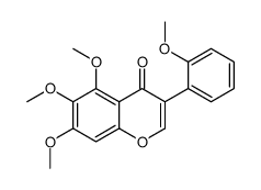 5,6,7,2'-Tetramethoxyisoflavone Structure