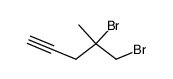 4,5-Dibromo-4-methyl-pent-1-yne Structure