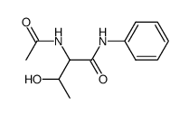 N-acetyl-allothreonine anilide Structure