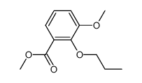 2-n-Propoxy-3-methoxy-benzoesaeuremethylester结构式