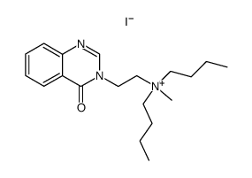 Dibutyl-methyl-[2-(4-oxo-4H-quinazolin-3-yl)-ethyl]-ammonium; iodide结构式