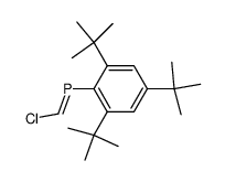 (Z)-chloromethylene-(2,4,6-tri-tert-butylphenyl)phosphane Structure