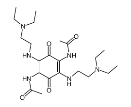 2,5-Bis-acetamido-3,6-bis-(2-diethylamino-ethylamino)-benzochinon结构式