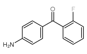 (4-氨基苯基)(2-氟苯基)甲酮结构式