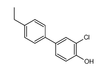 2-chloro-4-(4-ethylphenyl)phenol结构式