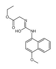 ethyl 2-[(4-methoxynaphthalen-1-yl)carbamoylamino]acetate结构式