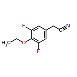 4-Ethoxy-3,5-difluorophenylacetonitrile结构式