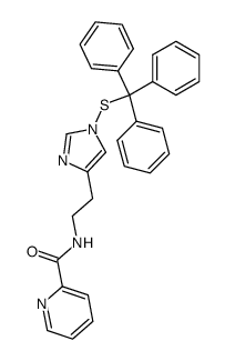 N-(2-(1-(tritylthio)-1H-imidazol-4-yl)ethyl)picolinamide Structure