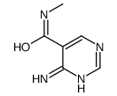 5-Pyrimidinecarboxamide,4-amino-N-methyl-(9CI) structure