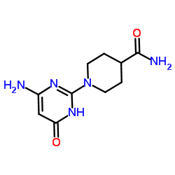 1-(4-Amino-6-oxo-1,6-dihydropyrimidin-2-yl)-piperidine-4-carboxamide Structure