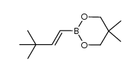 5,5-dimethyl-2-(2-t-butylethen-1-yl)-1,3,2-dioxaborinane Structure