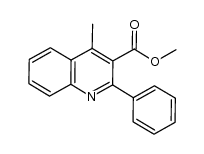 4-methyl-2-phenylquinoline-3-carboxylic acid methyl ester Structure