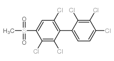 4-Methylsulfonyl-2,2',3,3',4',6-hexachlorobiphenyl Structure