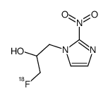 1-fluoranyl-3-(2-nitroimidazol-1-yl)propan-2-ol Structure