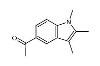 1-(1,2,3-trimethyl-indol-5-yl)-ethanone Structure