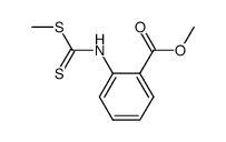 methyl N-(2-methoxycarbonylphenyl)dithiocarbamate Structure