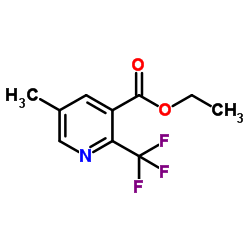 5-Methyl-2-trifluoromethyl-nicotinic acid ethyl ester structure
