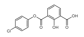 2-hydroxy-isophthalic acid mono-(4-chloro-phenyl ester) Structure