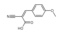 trans-2-<4-Methoxy-benzyliden>-2-cyan-essigsaeure结构式