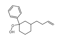 (3-(but-3-en-1-yl)-1-hydroperoxycyclohexyl)benzene Structure