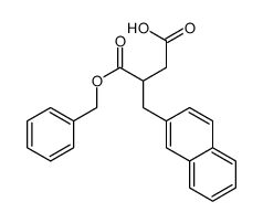 2-NAPHTHALEN-2-YLMETHYL-SUCCINICACID1-BENZYL ESTER Structure