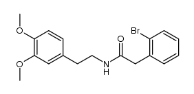 2-(2-bromophenyl)-N-[2-(3,4-dimethoxyphenyl)ethyl]acetamide结构式