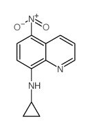 N-Cyclopropyl-5-nitroquinolin-8-amine Structure