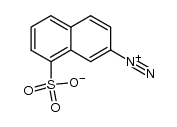 8-sulfonato-2-naphthalenediazonium zwitterion Structure