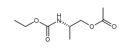 (S)-(-)-2-[N-(ethoxycarbonyl)amino]propyl acetate结构式