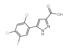 5-(2,4-DICHLORO-5-FLUOROPHENYL)-1H-PYRAZOLE-3-CARBOXYLIC ACID Structure