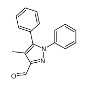 4-methyl-1,5-diphenylpyrazole-3-carbaldehyde Structure