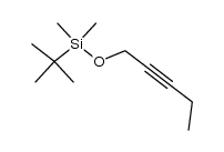 1-[(tert-butyldimethylsilyl)-oxy]-2-pentyne结构式