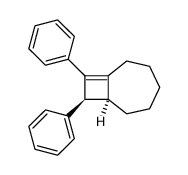 (7R,8S)-8,9-Diphenyl-bicyclo[5.2.0]non-1(9)-ene结构式