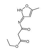ethyl 3-[(5-methyl-1,2-oxazol-3-yl)amino]-3-oxopropanoate结构式