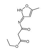 ethyl 3-[(5-methyl-1,2-oxazol-3-yl)amino]-3-oxopropanoate Structure