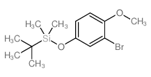 (3-BROMO-4-METHOXYPHENOXY)(TERT-BUTYL)DIMETHYLSILANE structure