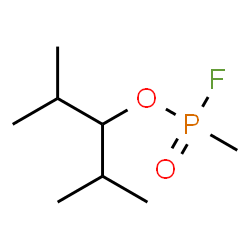 1-Isopropyl-2-methylpropyl methlyphosphonofluoridata Structure