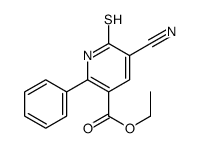 ETHYL 5-CYANO-6-MERCAPTO-2-PHENYLNICOTINATE structure