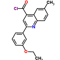 2-(3-Ethoxyphenyl)-6-methyl-4-quinolinecarbonyl chloride结构式