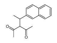 3-(1-naphthalen-2-ylethyl)pentane-2,4-dione Structure