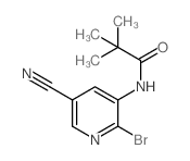 N-(2-bromo-5-cyanopyridin-3-yl)pivalamide picture