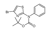 tert-butyl N-(4-bromo-1,3-thiazol-2-yl)-N-phenylcarbamate结构式