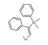 (E)-dimethyl(phenyl)(1-phenylvinyl-2-d)silane结构式