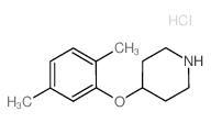 4-(2,5-Dimethylphenoxy)piperidine hydrochloride结构式