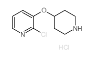 2-Chloro-3-pyridinyl 4-piperidinyl ether hydrochloride结构式