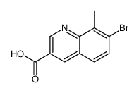 7-bromo-8-methylquinoline-3-carboxylic acid Structure